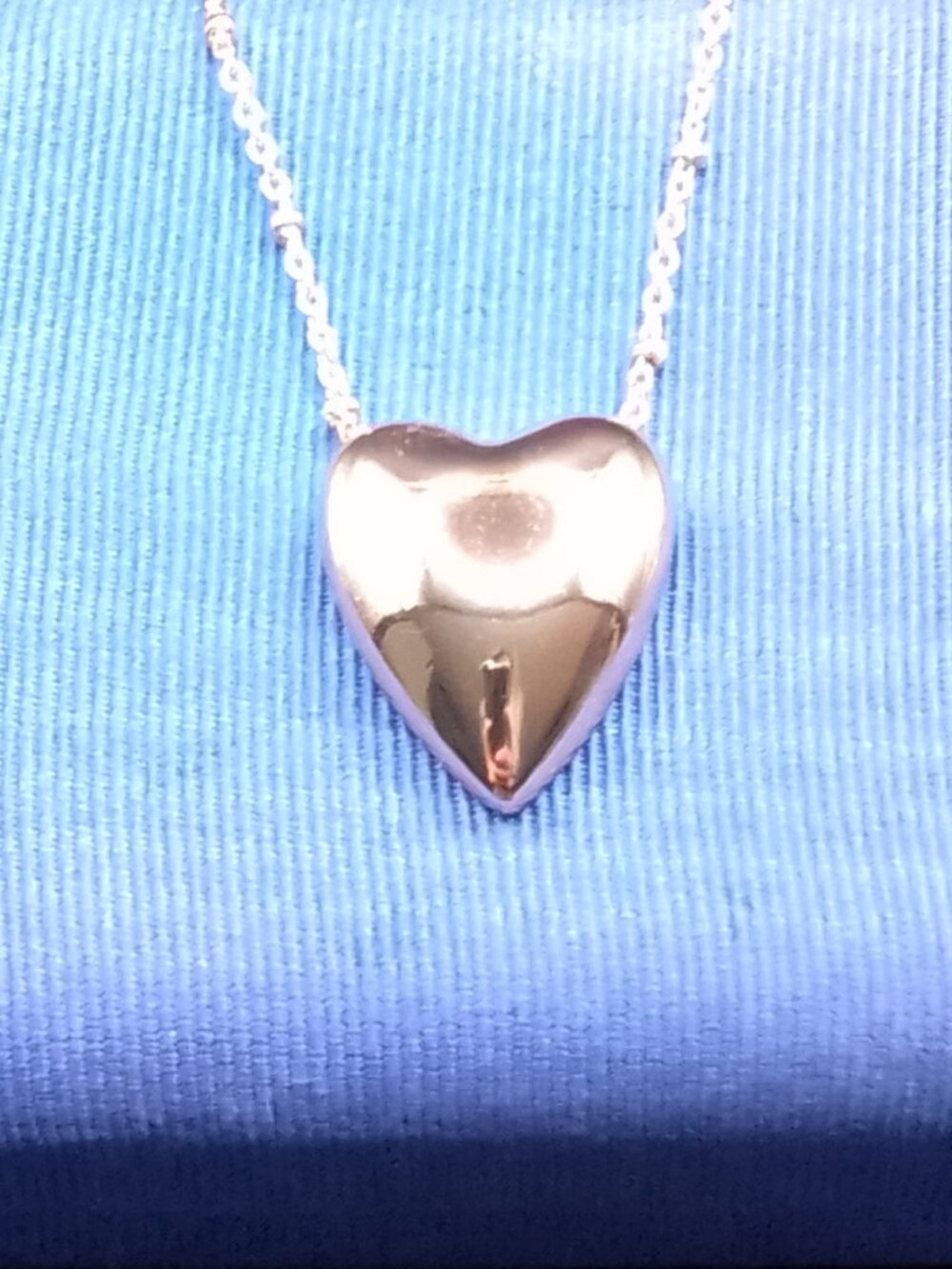 Park Lane Peplum Heart Pendant Necklace Gold Tone